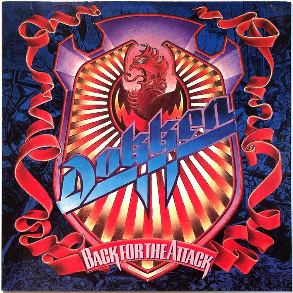 Dokken vinyl LP Back For The Attack  kansi EX levy EX Käytetty LP