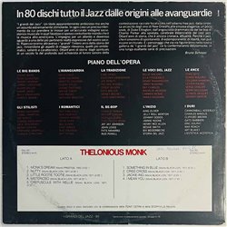Monk Thelonious 1980 GDJ-60 Thelonious Monk 1971 äänityksiä Begagnat LP