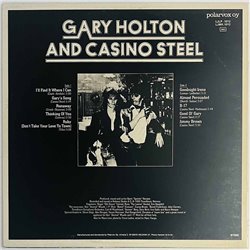 Holton Gary vinyl LP Gary Holton and Casino Steel  kansi EX levy VG+ Käytetty LP