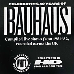 Bauhaus vinyl LP Press the eject and give me the tape, white vinyl  kansi EX levy EX Käytetty LP