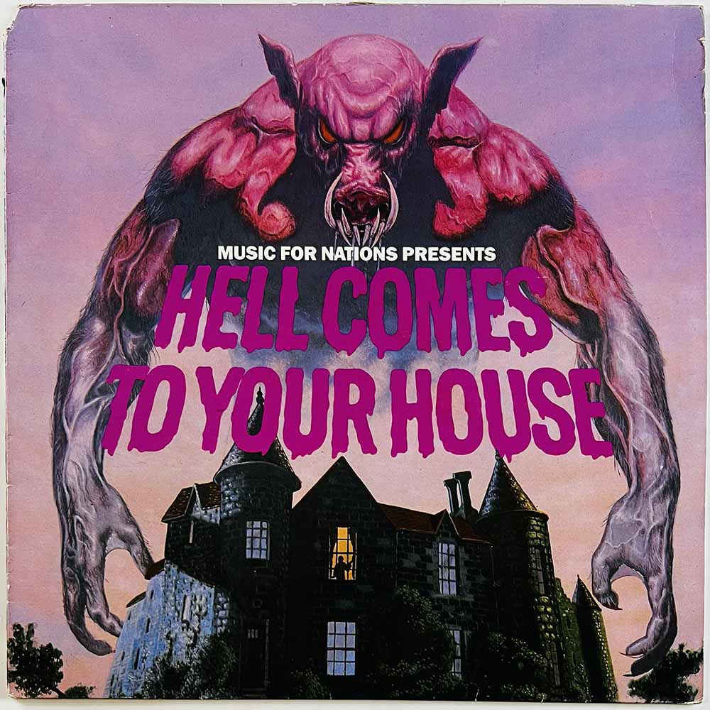 Alaska, Exciter, Hellion, Helstar, Tsunami vinyl LP Hell comes to your house  kansi G levy VG+ Käytetty LP