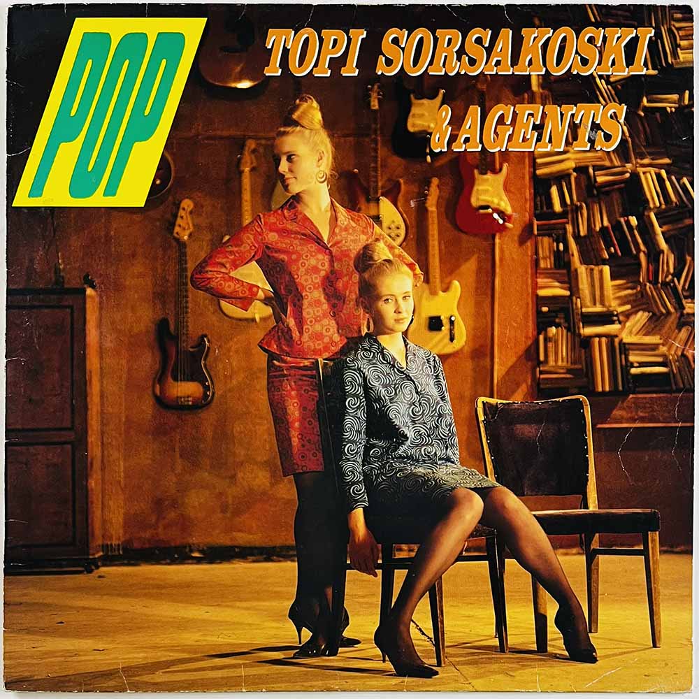 Topi Sorsakoski & Agents  vinyl LP Pop  kansi VG levy VG+ Käytetty LP
