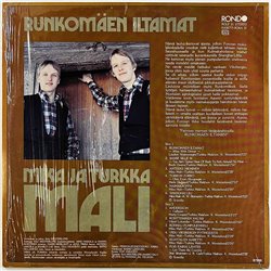 Mika ja Turkka Mali vinyl LP Runkomäen Iltamat  kansi EX levy EX Käytetty LP