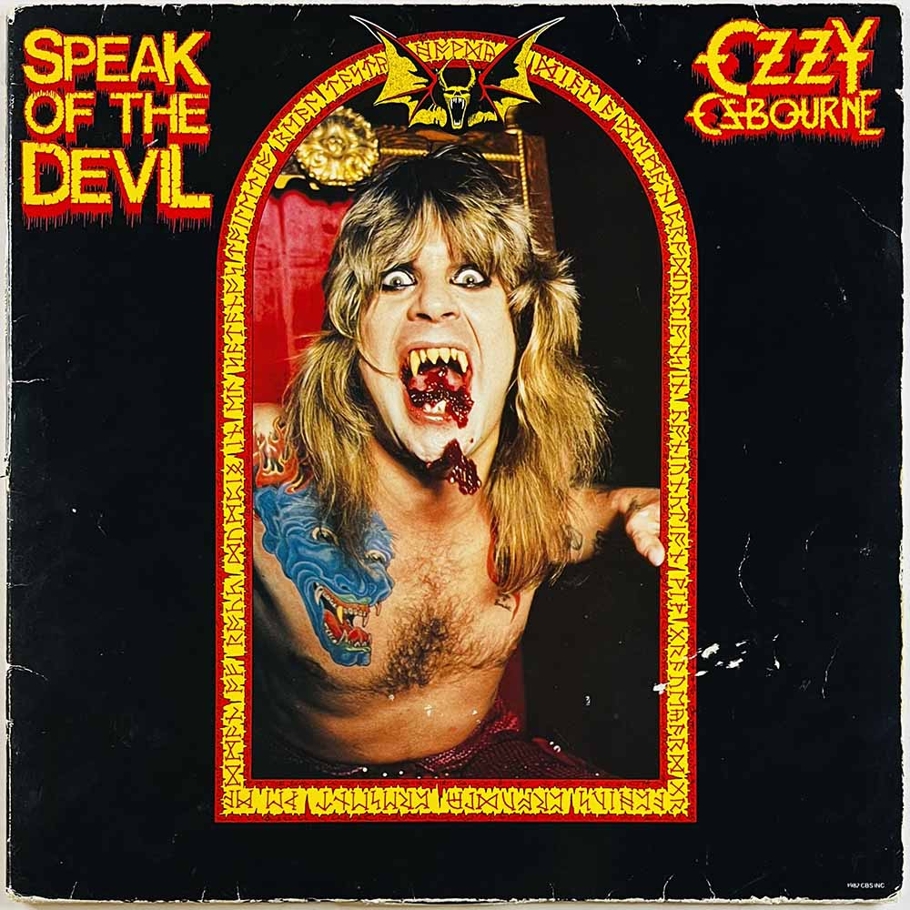Osbourne Ozzy vinyl LP Speak of the devil 2LP  kansi G+ levy VG+ Käytetty LP