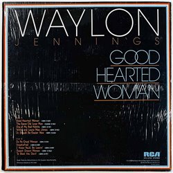 Waylon Jennings vinyl LP Good hearted woman  kansi EX- levy EX Käytetty LP