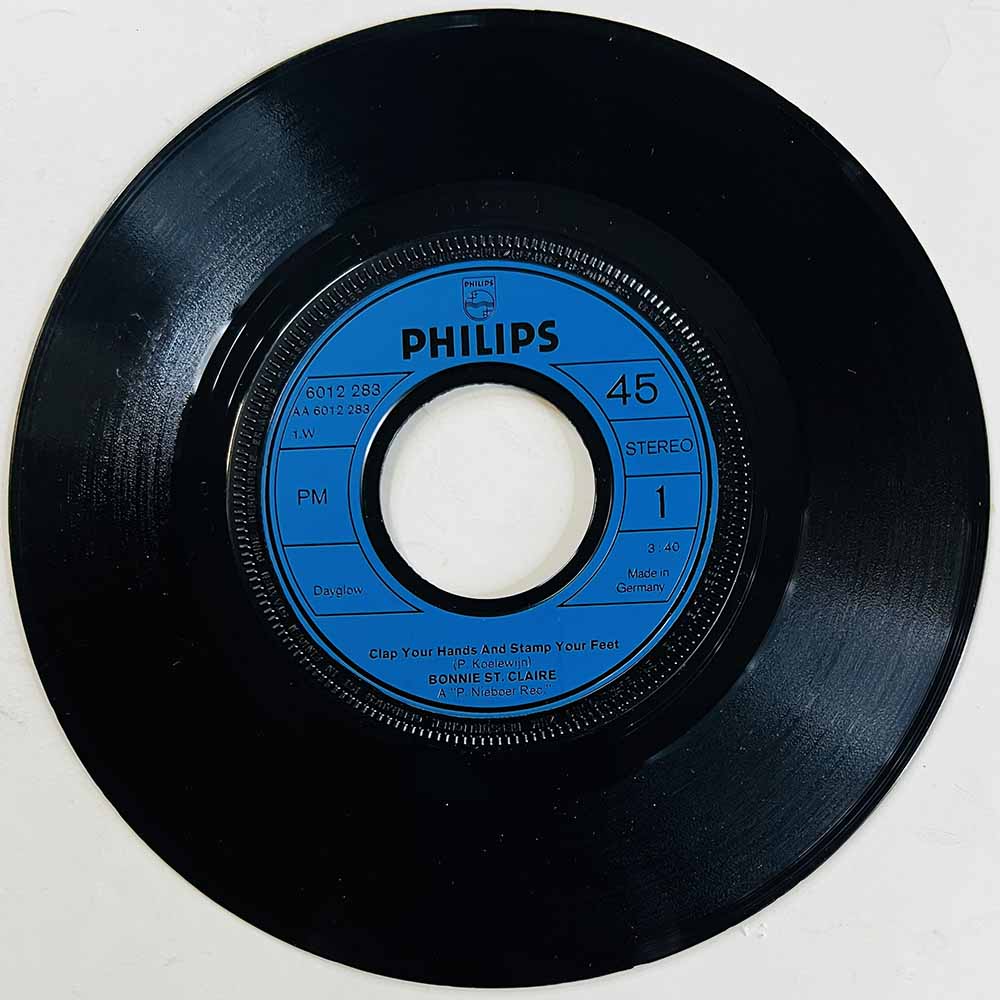 Bonnie St. Claire And Unit Gloria 1972 6012 283 Clap Your Hands And Stamp Your Feet begagnad singelskiva