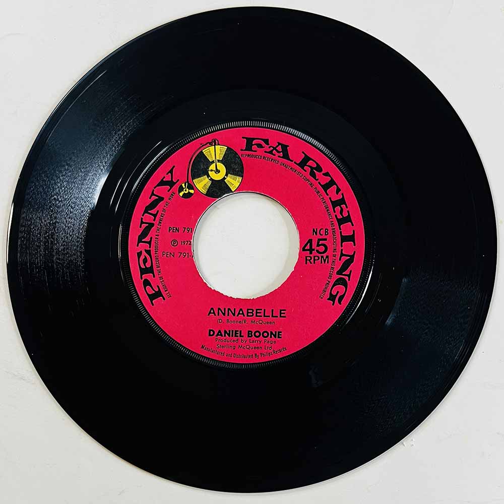 Boone Daniel Käytetty 7” ei kuvakantta Annabelle / Sleepy Head  kansi Ei kuvakantta levy EX käytetty vinyylisingle