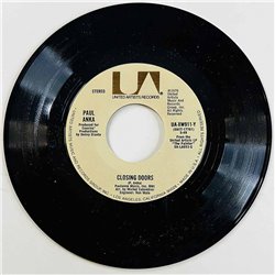 Anka Paul Käytetty 7” ei kuvakantta Happier / Closing Doors  kansi Ei kuvakantta levy EX käytetty vinyylisingle