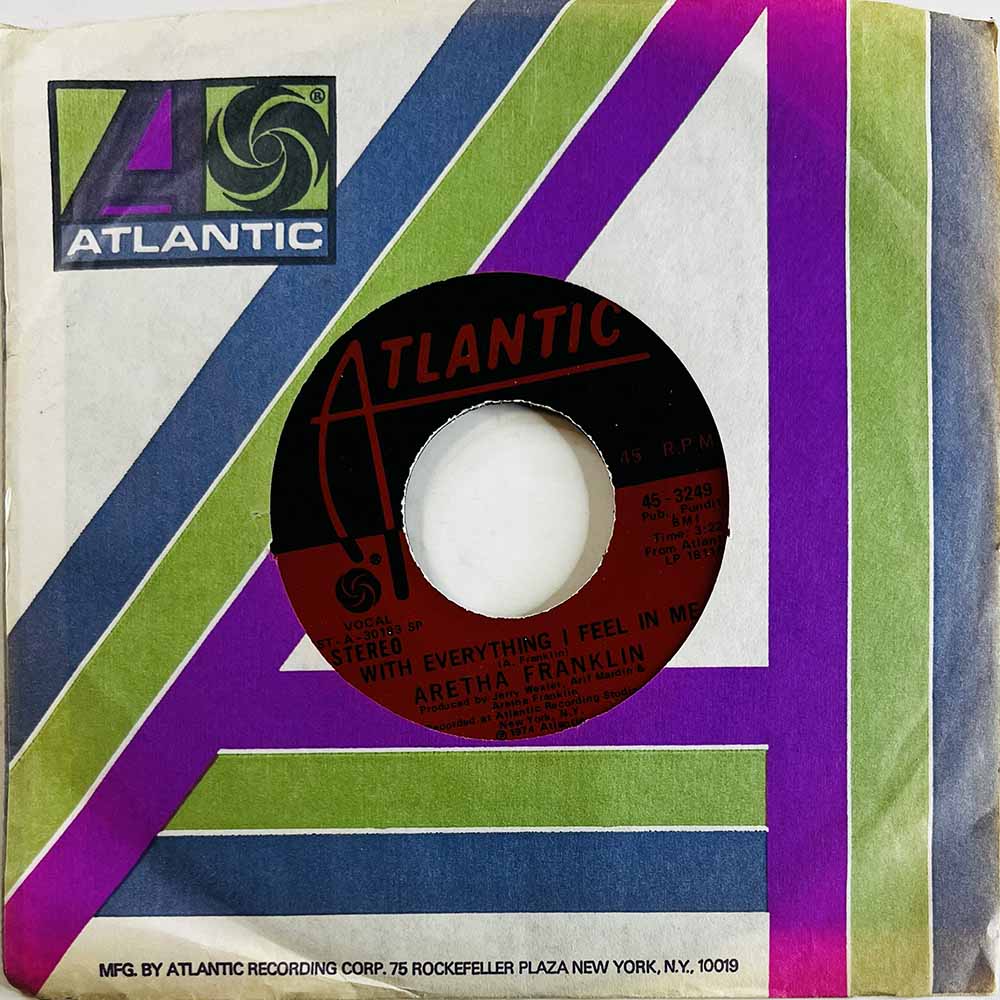 Franklin Aretha 1974 45-3249 With everything I feel in me / Sing it again-say it again begagnad singelskiva
