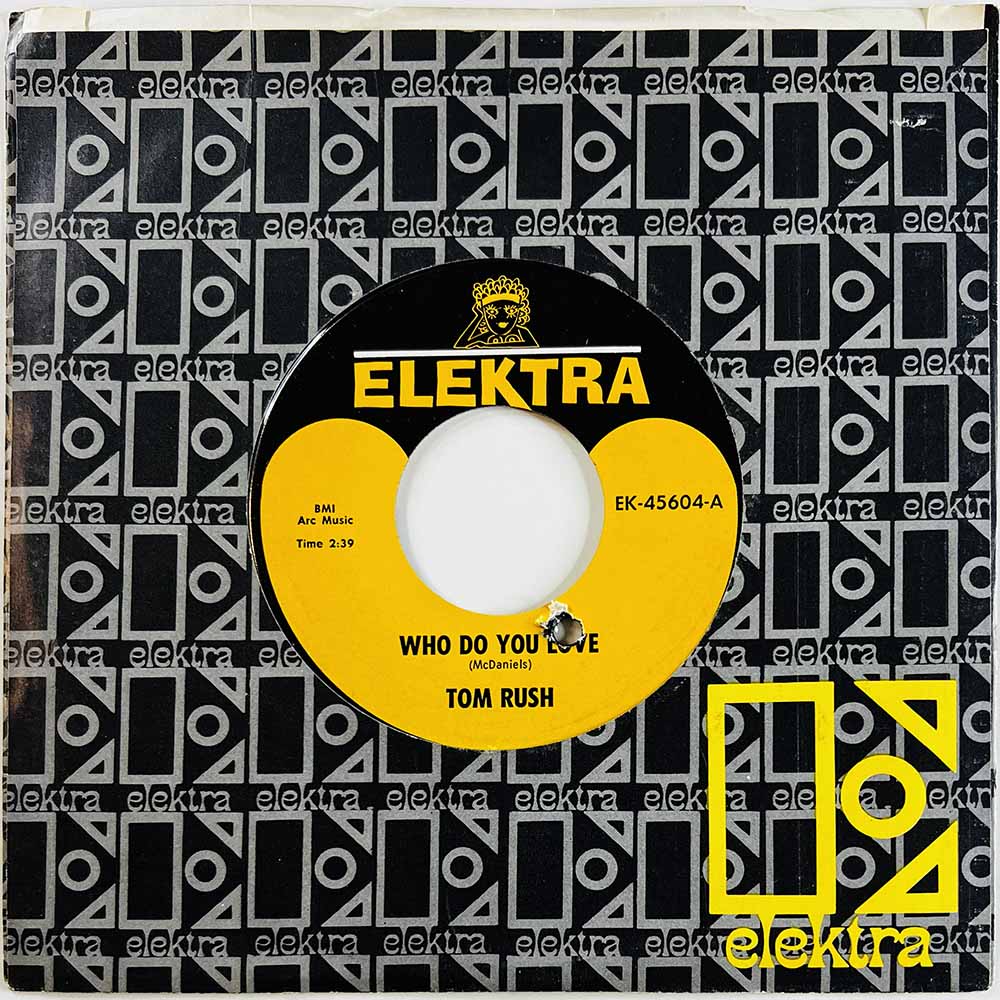 Rush Tom Käytetty 7” ei kuvakantta Who Do You Love / On The Road Again  kansi Ei kuvakantta levy EX käytetty vinyylisingle