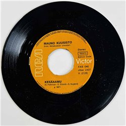 Kuusisto Mauno Käytetty 7” ei kuvakantta Vaiennut viulu / Kesäaamu  kansi Ei kuvakantta levy VG+ käytetty vinyylisingle
