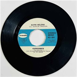 Katri Helena 1972 KS 884 Taas Kun Tuulee / Karkkimies begagnad singelskiva