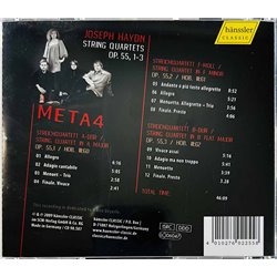 Haydn Joseph, Meta4 2009 CD 98.587 String Quartets Op. 55,1–3 CD Begagnat