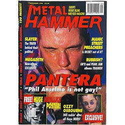 Metal Hammer 1994 September Ozzy Osbourne, Pantera, Slayer, Crazy Horse aikakauslehti