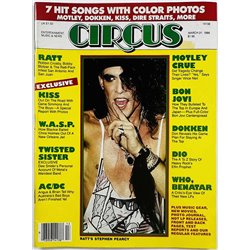 Circus magazine 1986 March 31 Ratt, AC/DC, Dio, W.A.S.P., Twisted Sister aikakauslehti