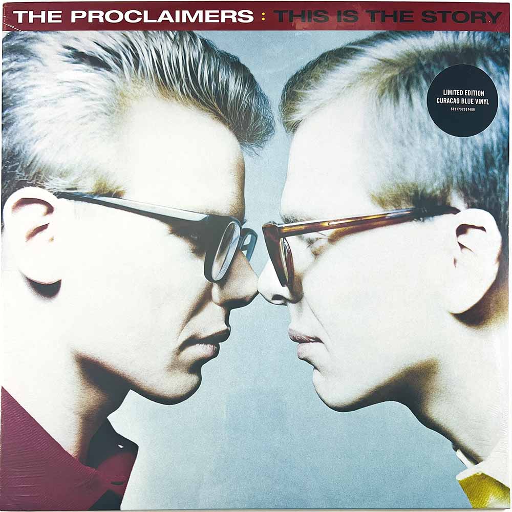 Proclaimers LP This Is The Story, blue vinyl vinyl LP