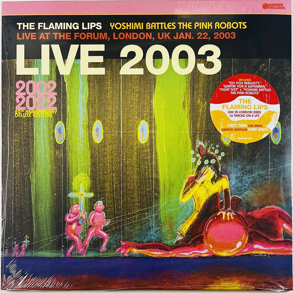 Flaming Lips LP Live 2003, pink vinyl 2LP vinyl LP