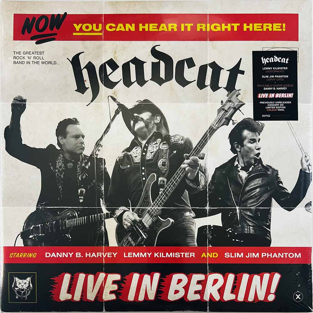 Headcat LP Live In Berlin! with Lemmy 2LP vinyl LP