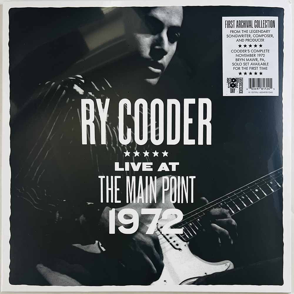 Cooder Ry LP Live At The Main Point 1972 vinyl LP