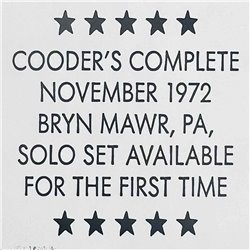 Cooder Ry LP Live At The Main Point 1972 vinyl LP