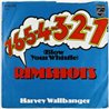 Rimshots vinyylisingle 7-6-5-4-3-2-1 (blow your whistle) / Harvey Wallbanger  kansi G levy EX käytetty vinyylisingle PS