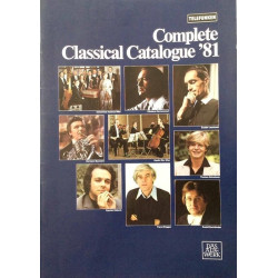 Telefunken levyluettelo: Complete Classical Catalogue ‘81  kansi EX sisäsivut EX Käytetty kirja