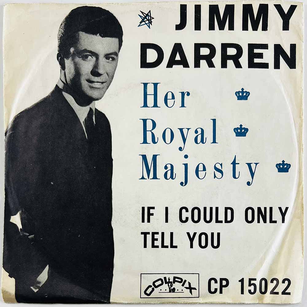 Darren James vinyylisingle Her Royal Majesty, red vinyl  kansi VG levy EX käytetty vinyylisingle PS