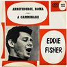 Fisher Eddie vinyylisingle Arrivederci, Roma, blue vinyl  kansi EX- levy EX- käytetty vinyylisingle PS