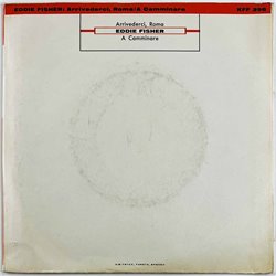 Fisher Eddie vinyylisingle Arrivederci, Roma, blue vinyl  kansi EX- levy EX- käytetty vinyylisingle PS