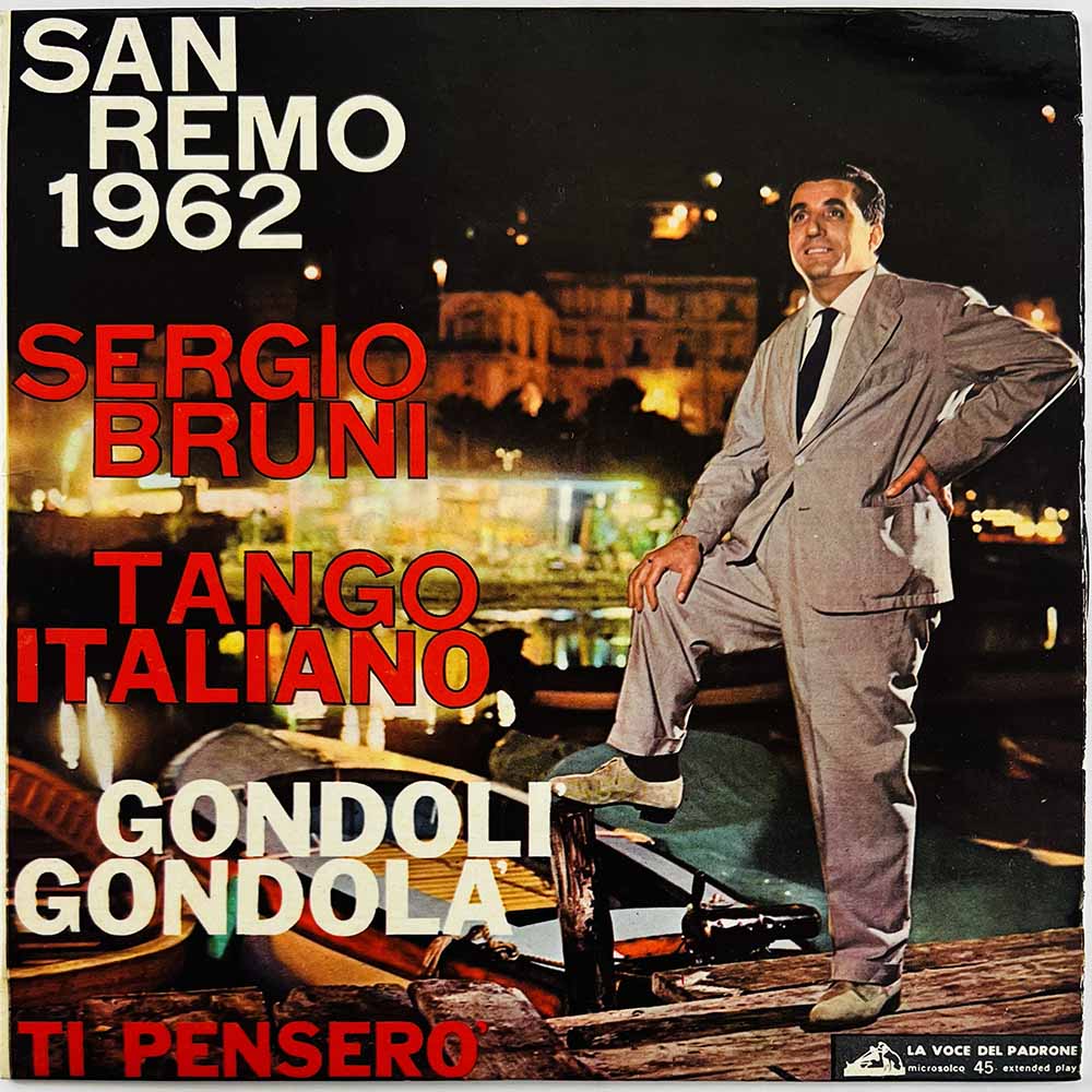 Bruni Sergio vinyylisingle Tango Italiano  kansi EX levy EX- käytetty vinyylisingle PS
