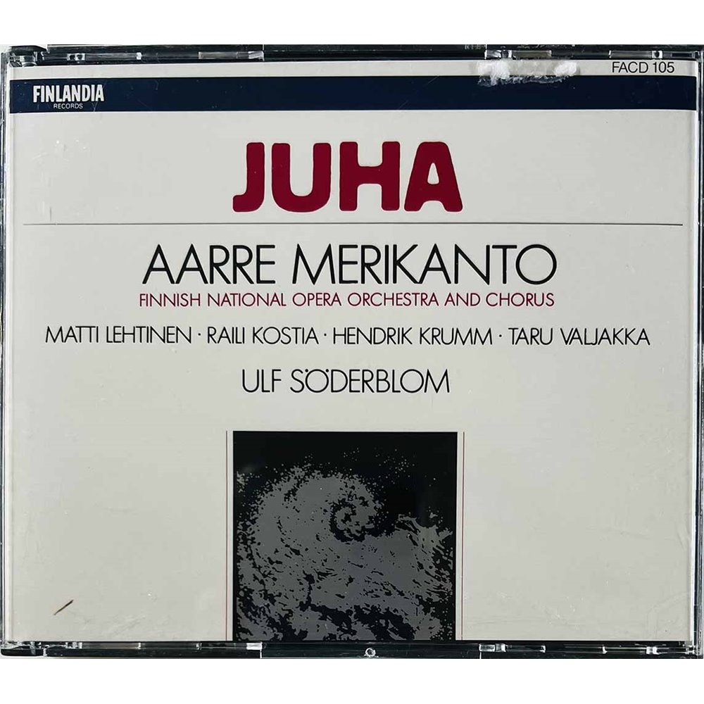 Aarre Merikanto, Finnish National Opera Orchestra And Chorus CD Juha 2CD  kansi EX levy EX Käytetty CD