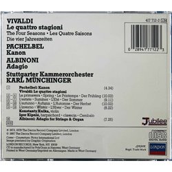 Antonio Vivaldi CD Le Quattro Stagioni / Kanon / Adagio  kansi EX levy EX Käytetty CD