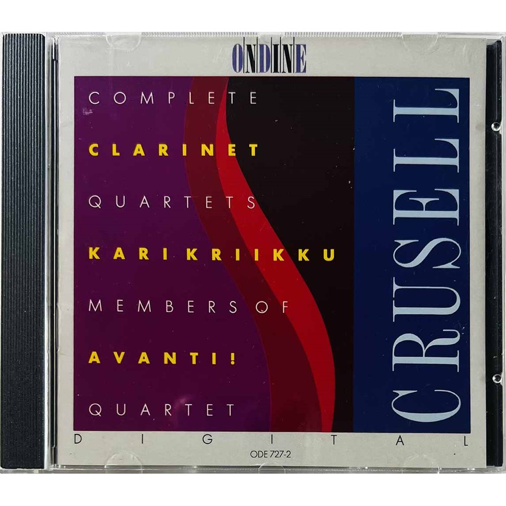 Bernhard Henrik Crusell, Kari Kriikku 1989 ODE 727-2 Complete Clarinet Quartets CD Begagnat