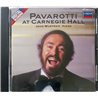 Luciano Pavarotti, John Wustman CD Pavarotti At Carnegie Hall  kansi EX levy EX Käytetty CD