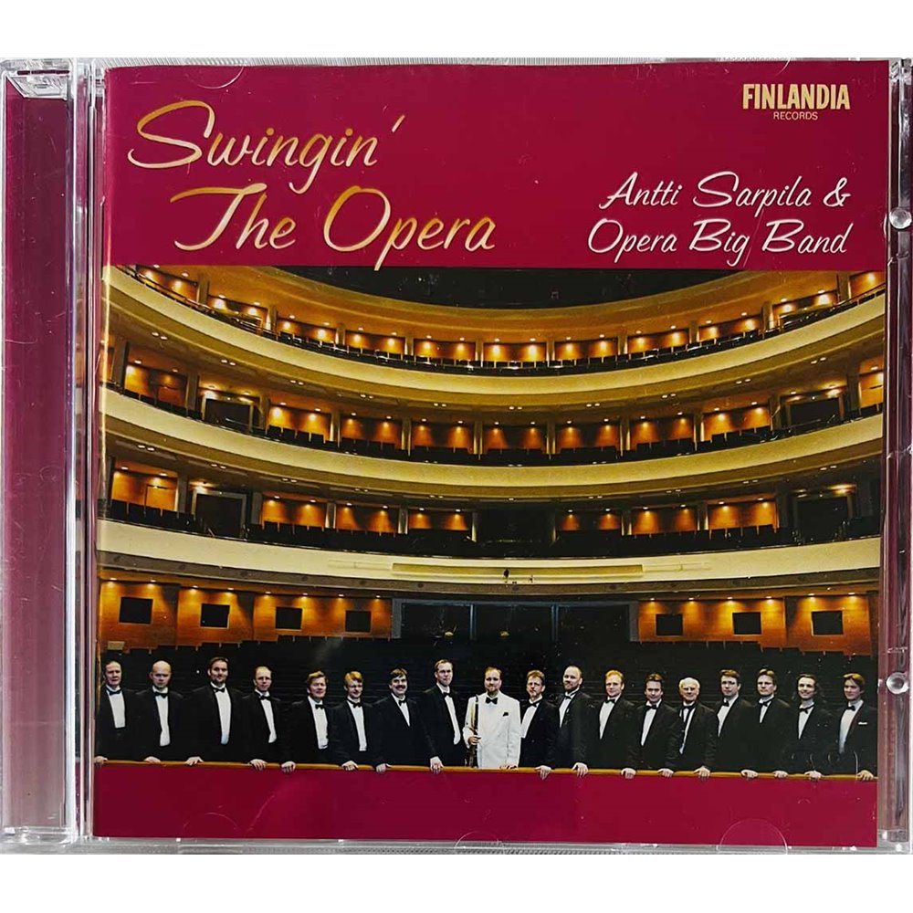 Antti Sarpila & Opera Big Band CD Swingin' The Opera  kansi EX levy EX Käytetty CD
