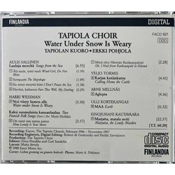 Tapiolan Kuoro, Erkki Pohjola CD Water Under Snow Is Weary  kansi EX levy EX Käytetty CD