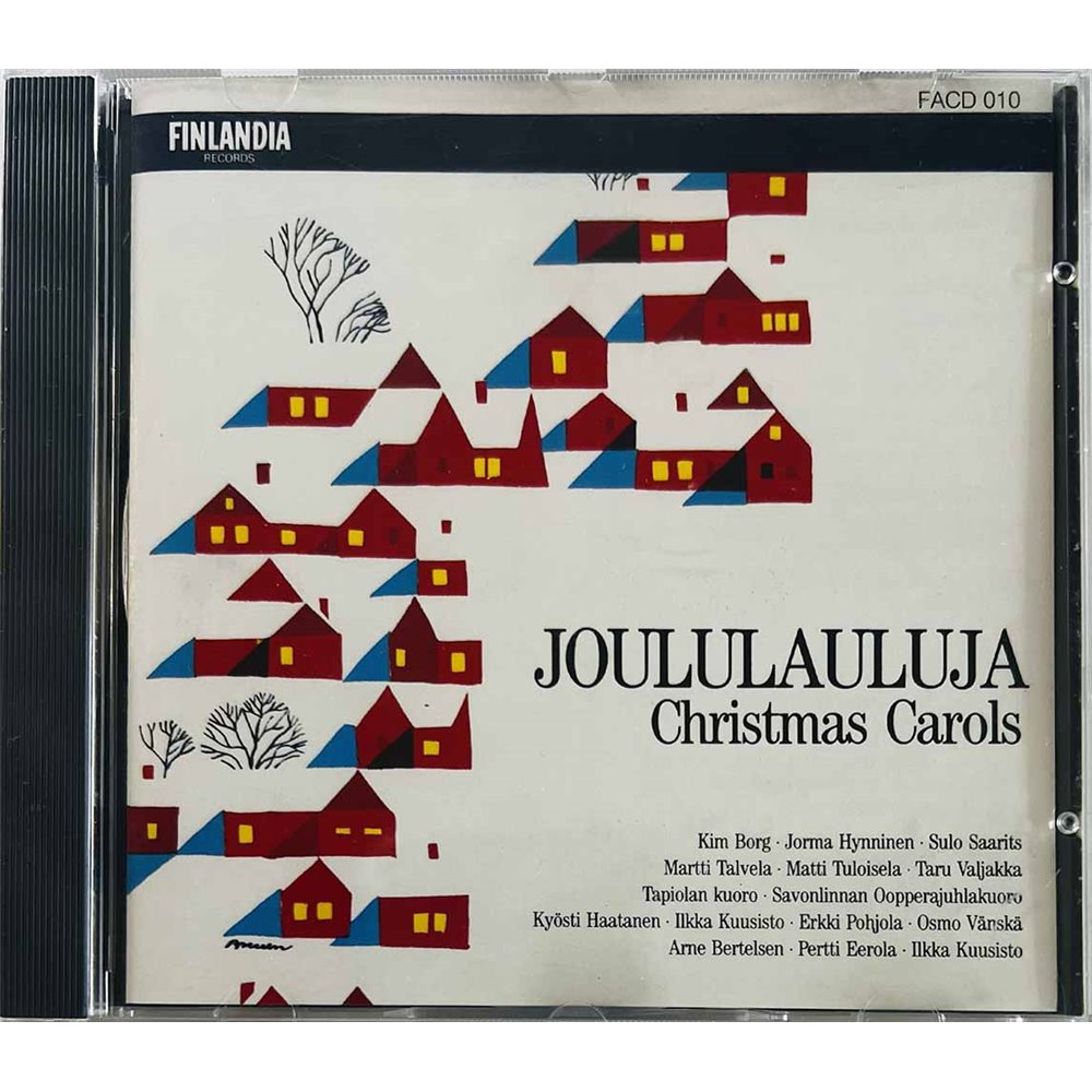 Martti Talvela, Jorma Hynninen, Taru Valjakka CD Joululauluja (Christmas Carols)  kansi EX levy VG+ Käytetty CD