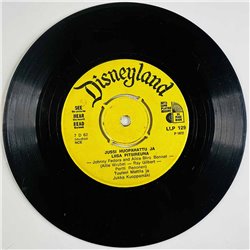 Ossi Ahlapuro, Jukka Kuoppamäki Käytetty 7” ei kuvakantta Walt Disney'n Jussi Huopahattu ja Liisa Pitsireuna  kansi Ei kuvakantt