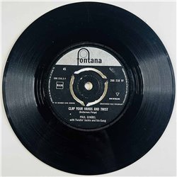 Paul Gimbel, Twistin' Jackie And His Gang Käytetty 7” ei kuvakantta The Twist / Clap your hands and twist  kansi Ei kuvakantta l