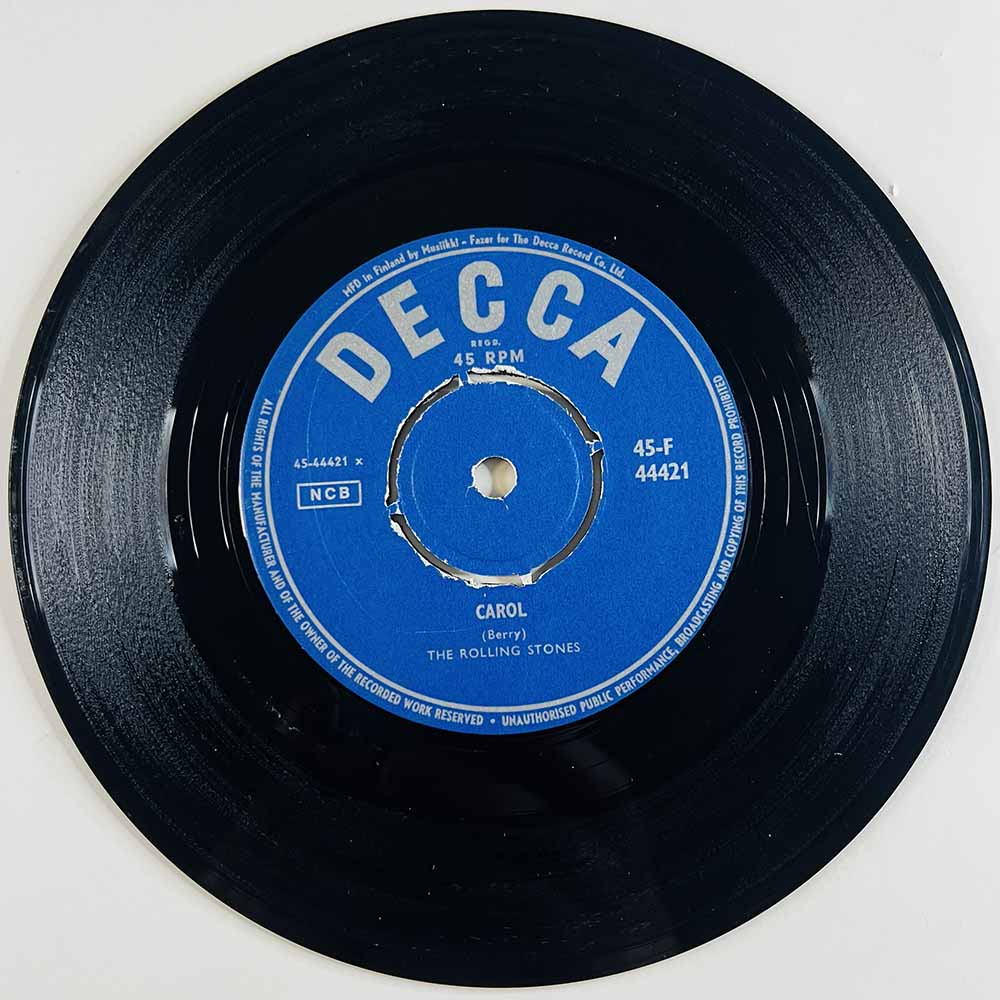 Rolling Stones Käytetty 7” ei kuvakantta Carol / I just want to make love to you  kansi Ei kuvakantta levy VG vinyylisingle