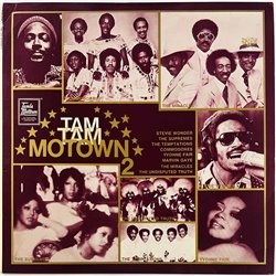Supremes, Stevie Wonder, Temptations LP Tam Tam Motown 2  kansi VG+ levy EX Käytetty LP