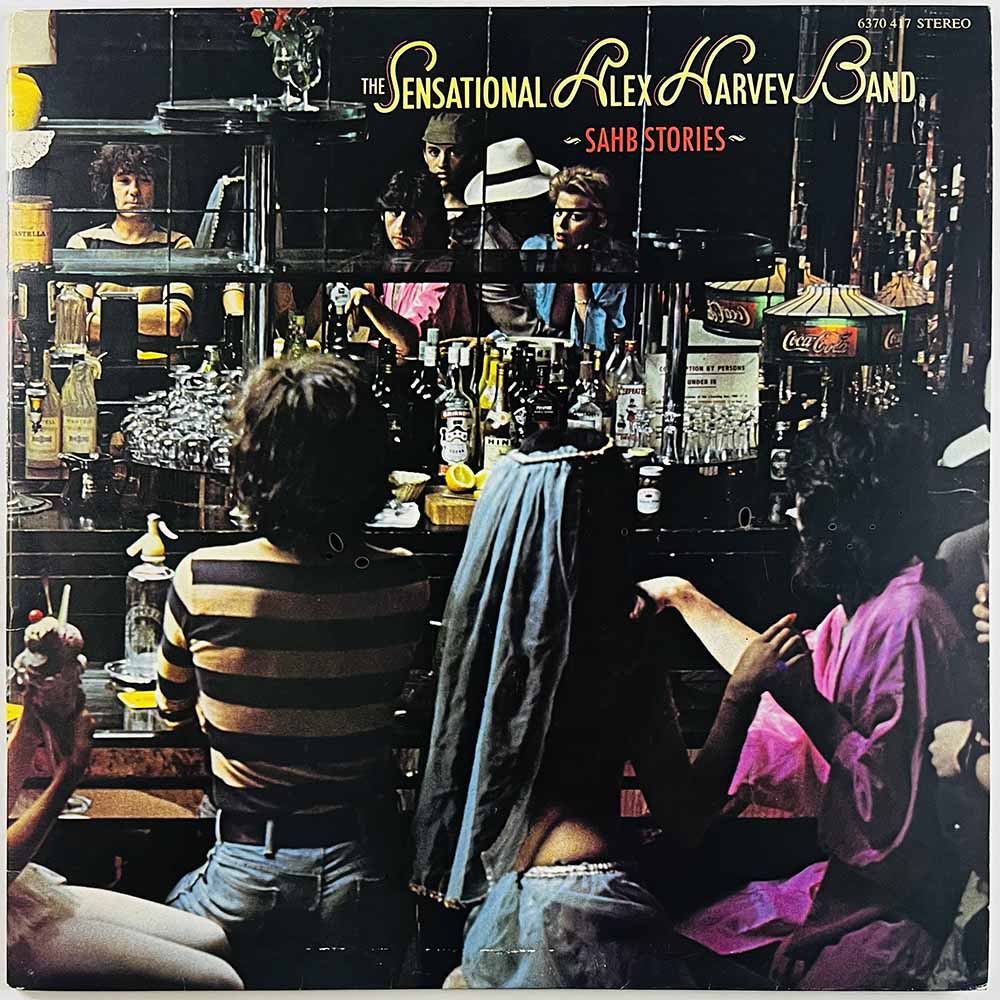 Sensational Alex Harvey Band LP SAHB Stories  kansi EX levy EX Käytetty LP