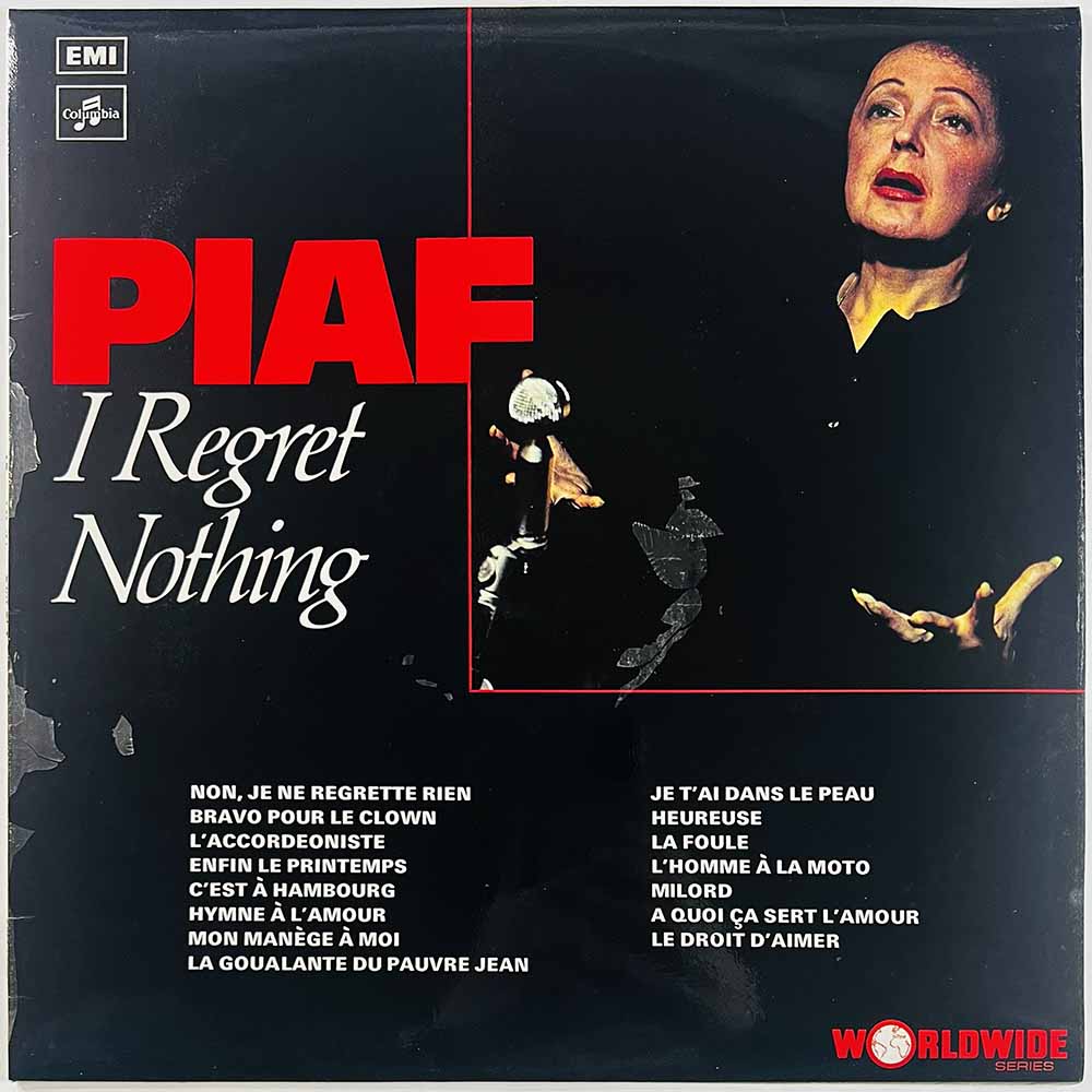 Piaf Edith LP I regret nothing  kansi VG+ levy EX Käytetty LP