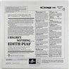 Piaf Edith LP I regret nothing  kansi VG+ levy EX Käytetty LP
