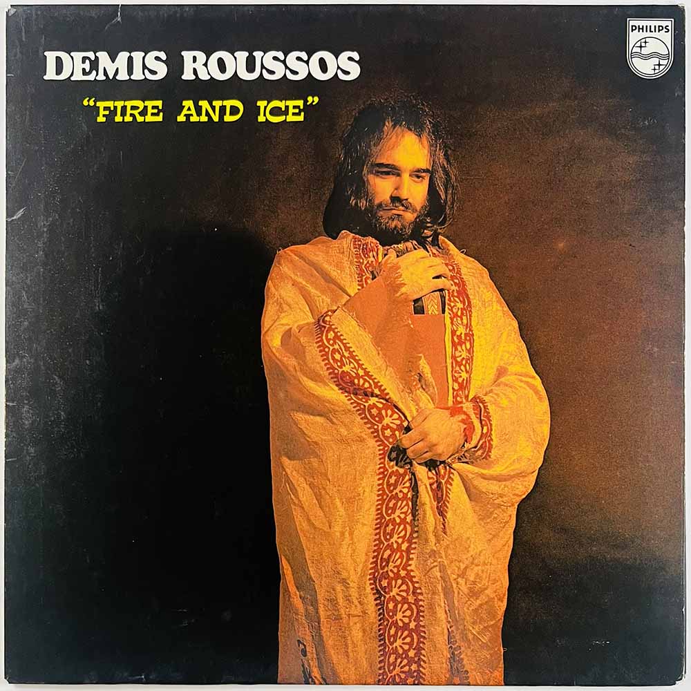 Roussos Demis LP Fire And Ice  kansi EX- levy EX Käytetty LP