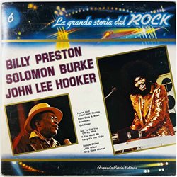 Billy Preston, Solomon Burke, J L Hooker LP La Grande Storia Del Rock  kansi VG+ levy EX Käytetty LP