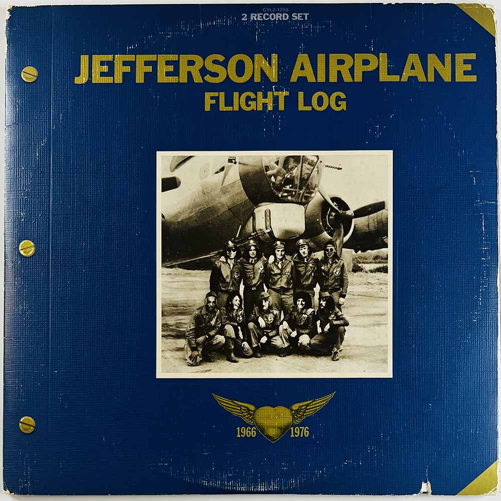 Jefferson Airplane LP Flight log 1966-1976 2LP  kansi G+ levy EX- Käytetty LP