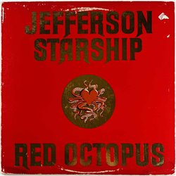 Jefferson Starship LP Red Octopus  kansi G levy EX Käytetty LP