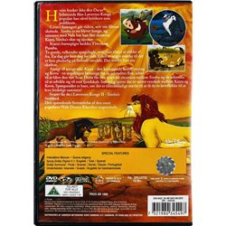 DVD - Elokuva Løvernes Konge 2 DVD Simbas stolthed, huom! tanskankielinen versio  kansi EX levy EX Käytetty DVD