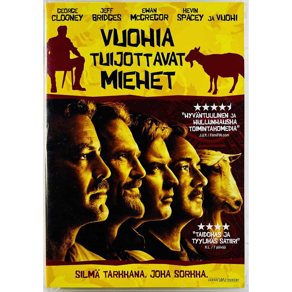 DVD - Elokuva DVD Vuohia tuijottavat miehet  kansi EX levy EX Käytetty DVD